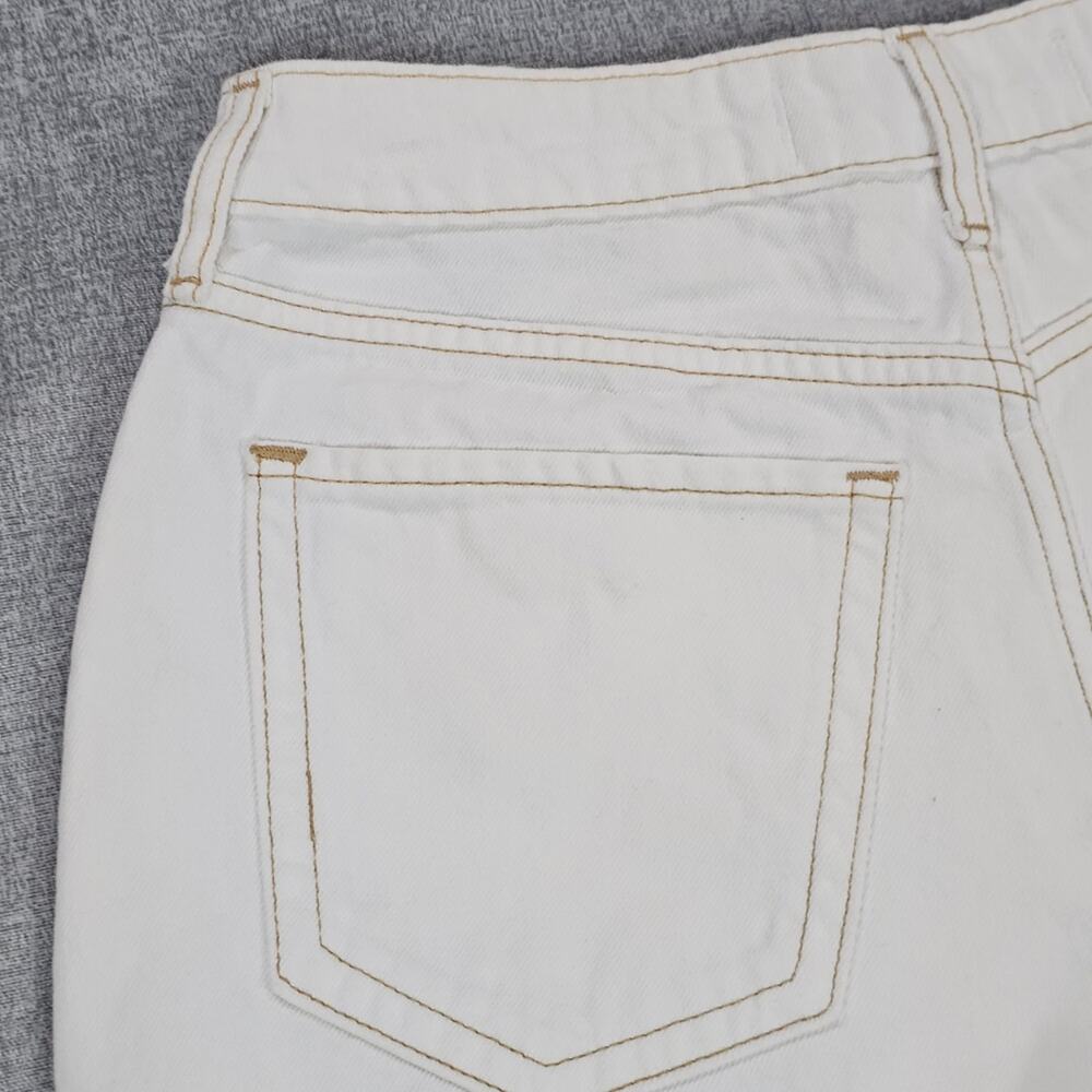 Hollister Jean Shorts Womens Size 29 White Casual Denim High Rise Ripped Frayed - Picture 5 of 12
